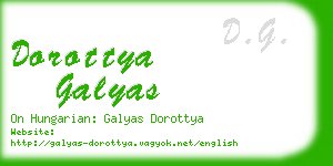 dorottya galyas business card